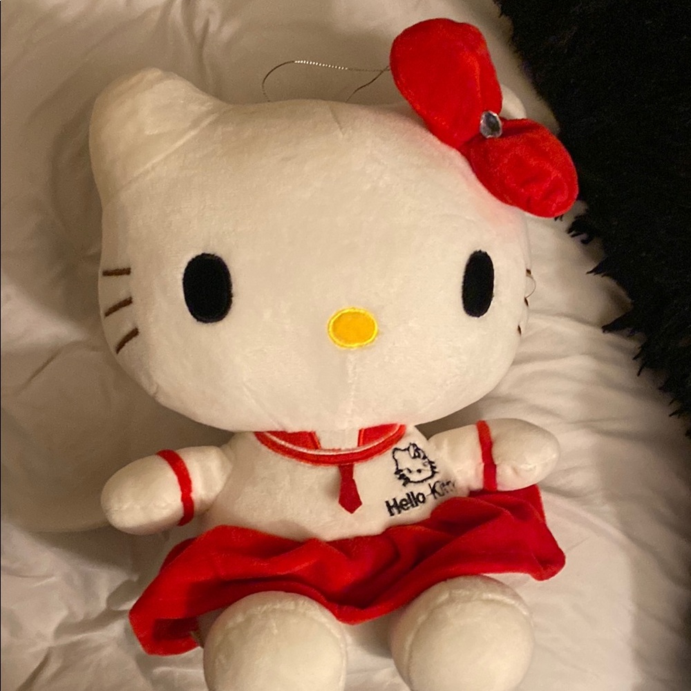 Hello Kitty Plush with Red Accents